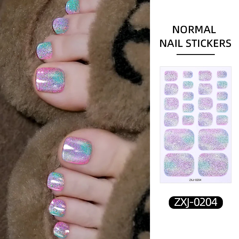 product factory environmentally friendly long lasting non toxic toenail polish stickers exquisite toenail wraps stickers-2