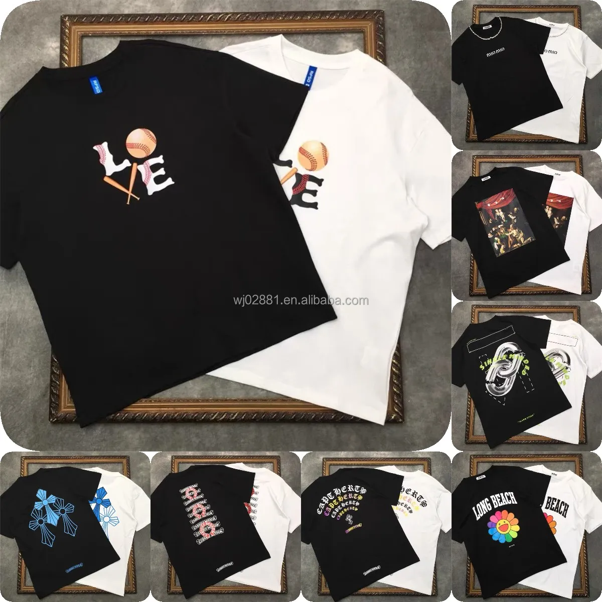 2023 Factory Direct Custom Patch Embroidery T-shirt 100% Cotton High Quality Design Crew Neck Men's T-Shirt