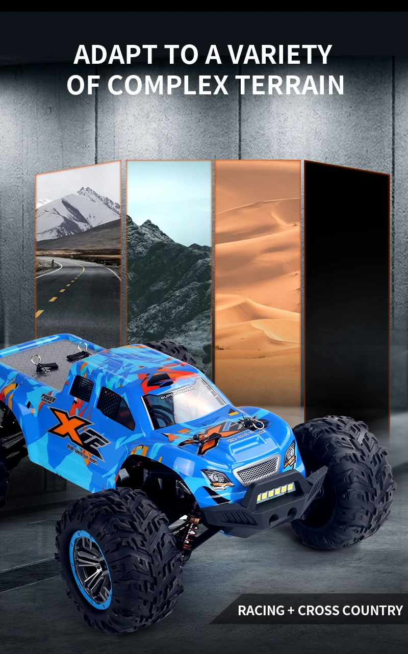 RTR Rugged RC Truck 1:12 Scale 35km/h High-Speed Car with Metal Frame & 2.4Ghz Remote Off-Road Adventure Gift for Teens & Adults