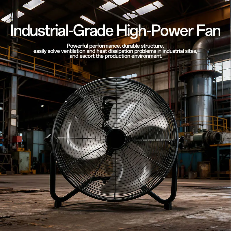 Profile Industrial Floor Fan, 9W, Metal - detail 4
