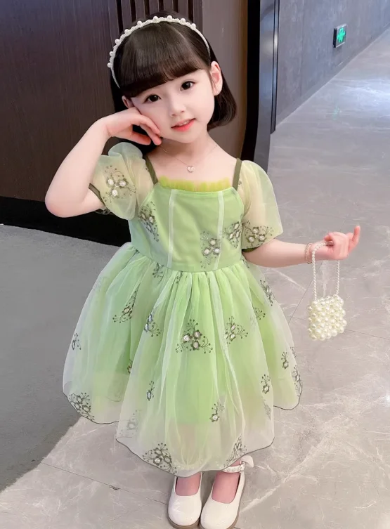 Wholesale Summer Dress clothing Sweet and cute Solid color Slip dress princess for wear party