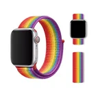Double Layer Braided SmartWatch Straps Fabric Nylon Apple Watch Band Compatible With Iwatch Series 6