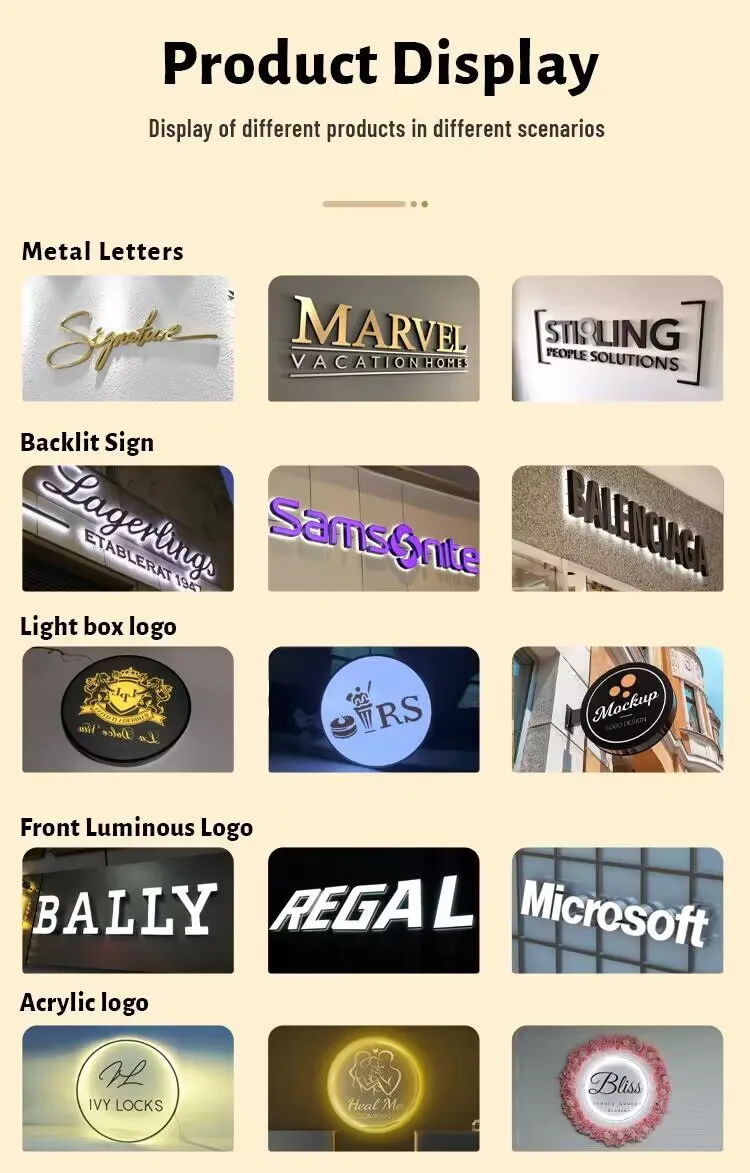 Business Signs Logo Outdoor Shop Office Sign Company Logo For Wall D