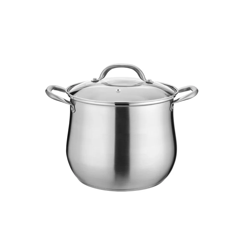 Stainless Steel Soup Pot With High Overflow Proof Large Capacity