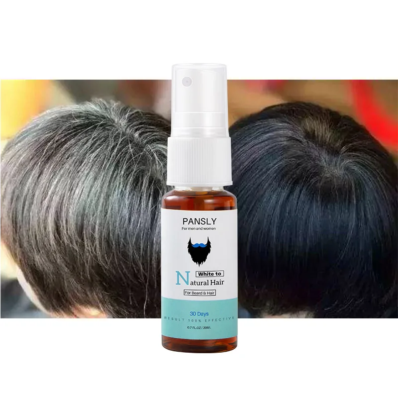 Pansly 100% Natural Herbal Instant Gray Root Coverage Hair Color Oil For White  Hair Remove Oil For Hair Care Treatment - Buy White Hair To Black  Treatment,Gray Hair Treatment Hair Care,Hair Oil