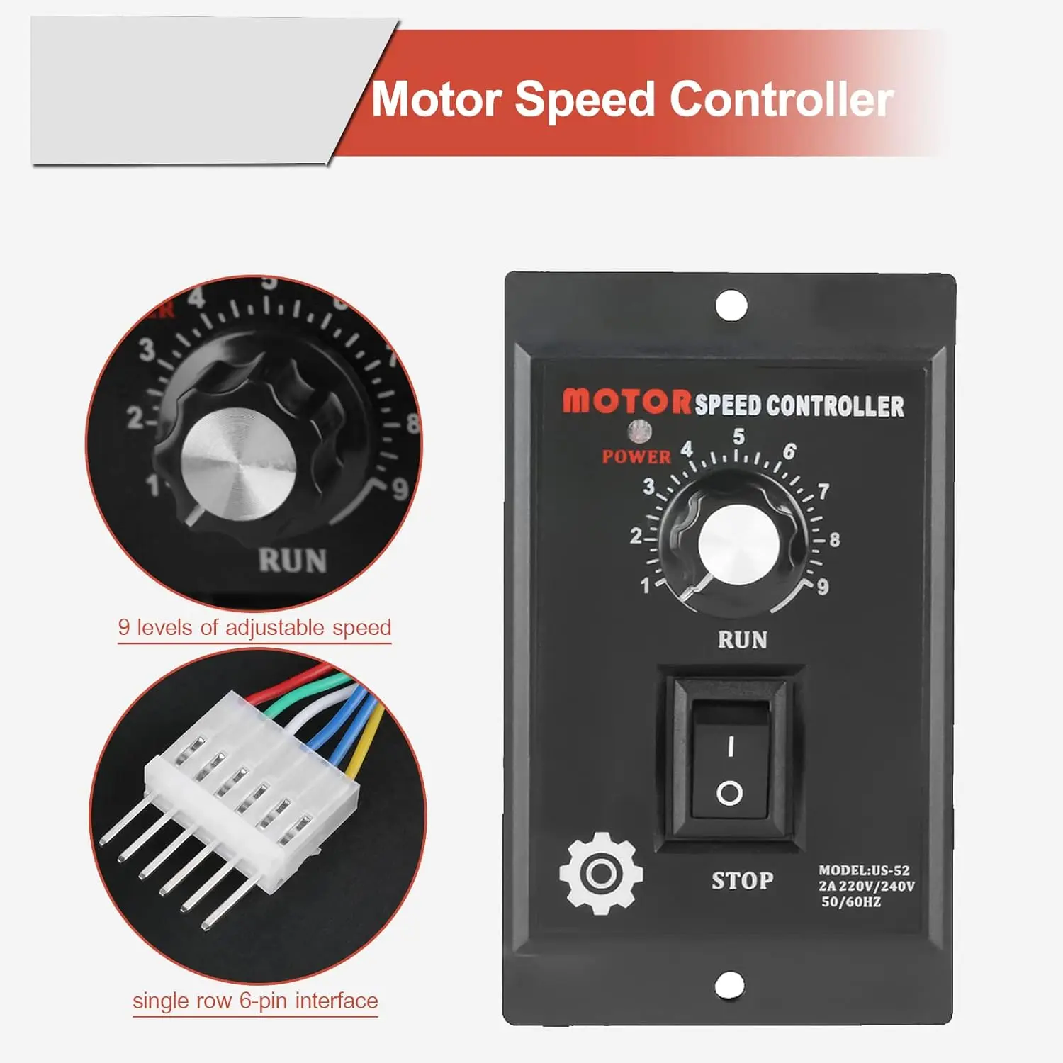 Speed Controllers Regulators, 220VAC, 50HZ/60HZ - detail 4