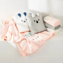 High Quality Microfiber Bath Towels Cute Animal Face Design Solid Color Sensible Logo Free Samples for Beach Use