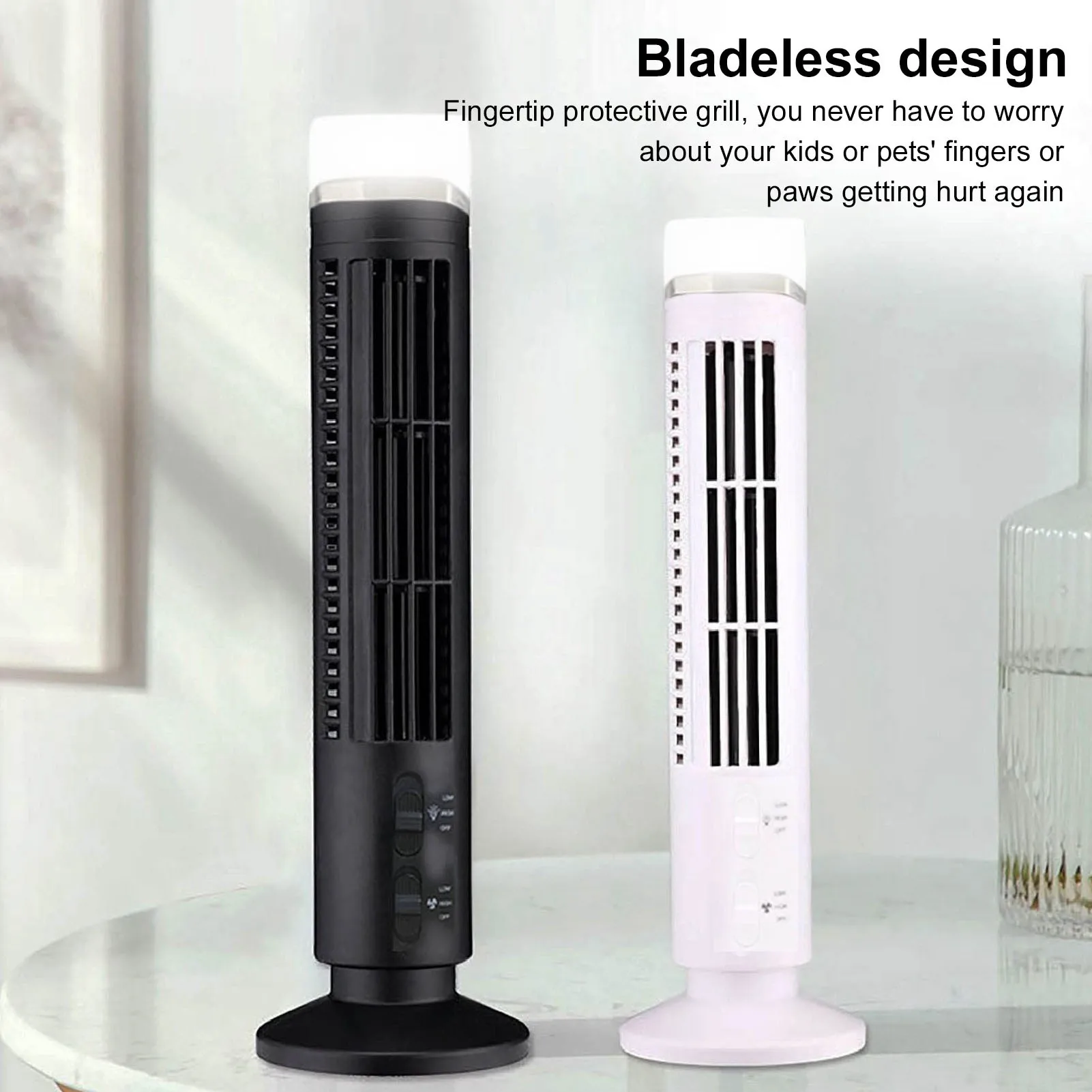 Tower Fan, 60W, Portable, Plastic - detail 10