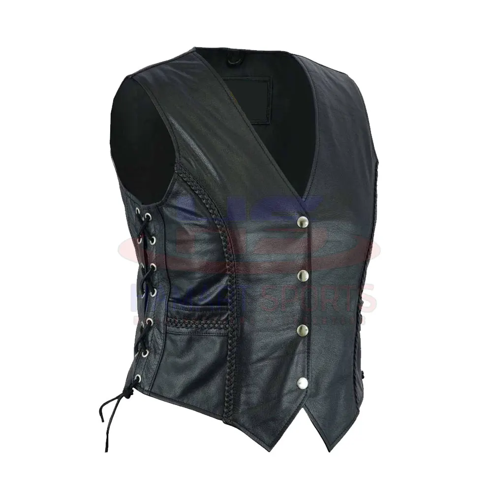 High Quality Made Women Leather Vest Top List Women Leather Vest For Sale - Buy Top Design Leather Vest Custom Made Leather Vest Design Your Own Leather Vest,Best Quality Leather Vest
