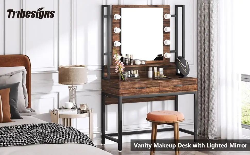 Modern Vanity Mirror Dressing Table Make Up Vanity Table Mirror Design