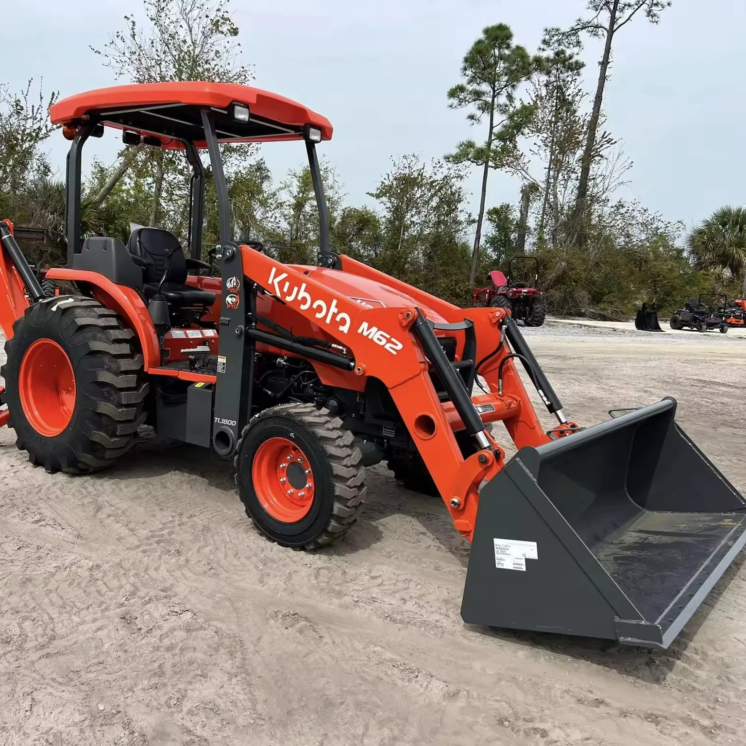 Kubota Tractor M Tlb Front Loader And Backhoe Attached Complete Buy