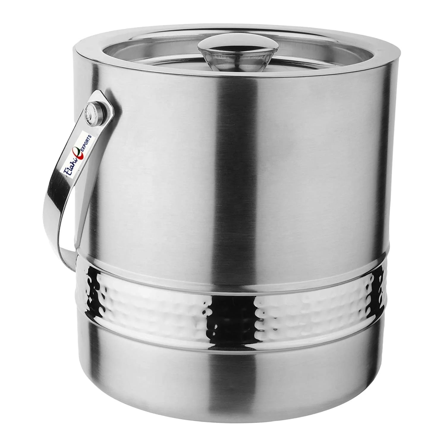 New Custom Design Double Wall Ice Bucket Stainless Steel Ice