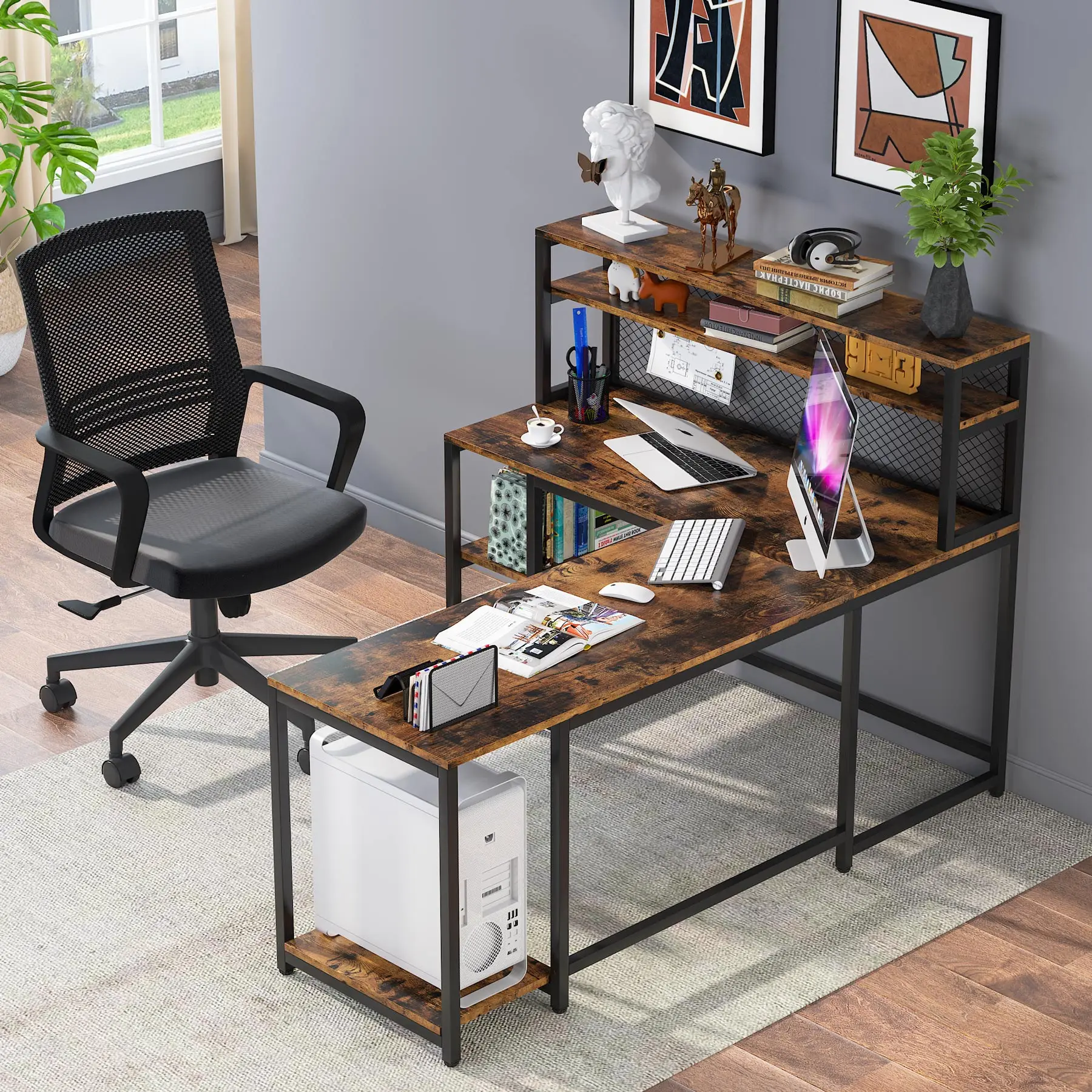 Home Office Laptop Study Writing Workstation Desk Furniture Wooden Kids Desk Study Table For Sale