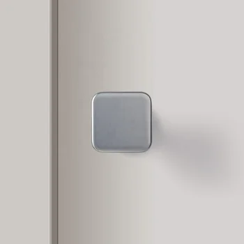 Goo-Ki HIDDEN DOOR HANDLE LOCK Zinc Alloy Matt Chrome Modern Simple Design High Quality Patent Certified 5-Year Warranty Door