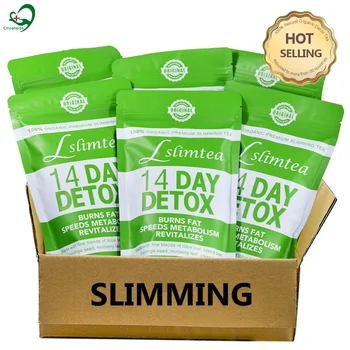 Best Selling 14 Day Detox Slim Flat Tummy Tea bags Private Label organic slimming weight Loss fit Tea