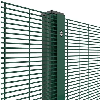 High Security 358 Anti-Climb Iron Garden Mesh Fence Panels Powder Coated Metal Frame for Farm Fencing