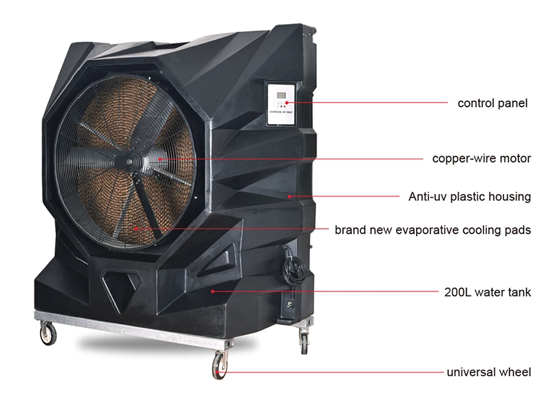 Evaporative Air Cooler, 220V, 23000m³ - detail 2