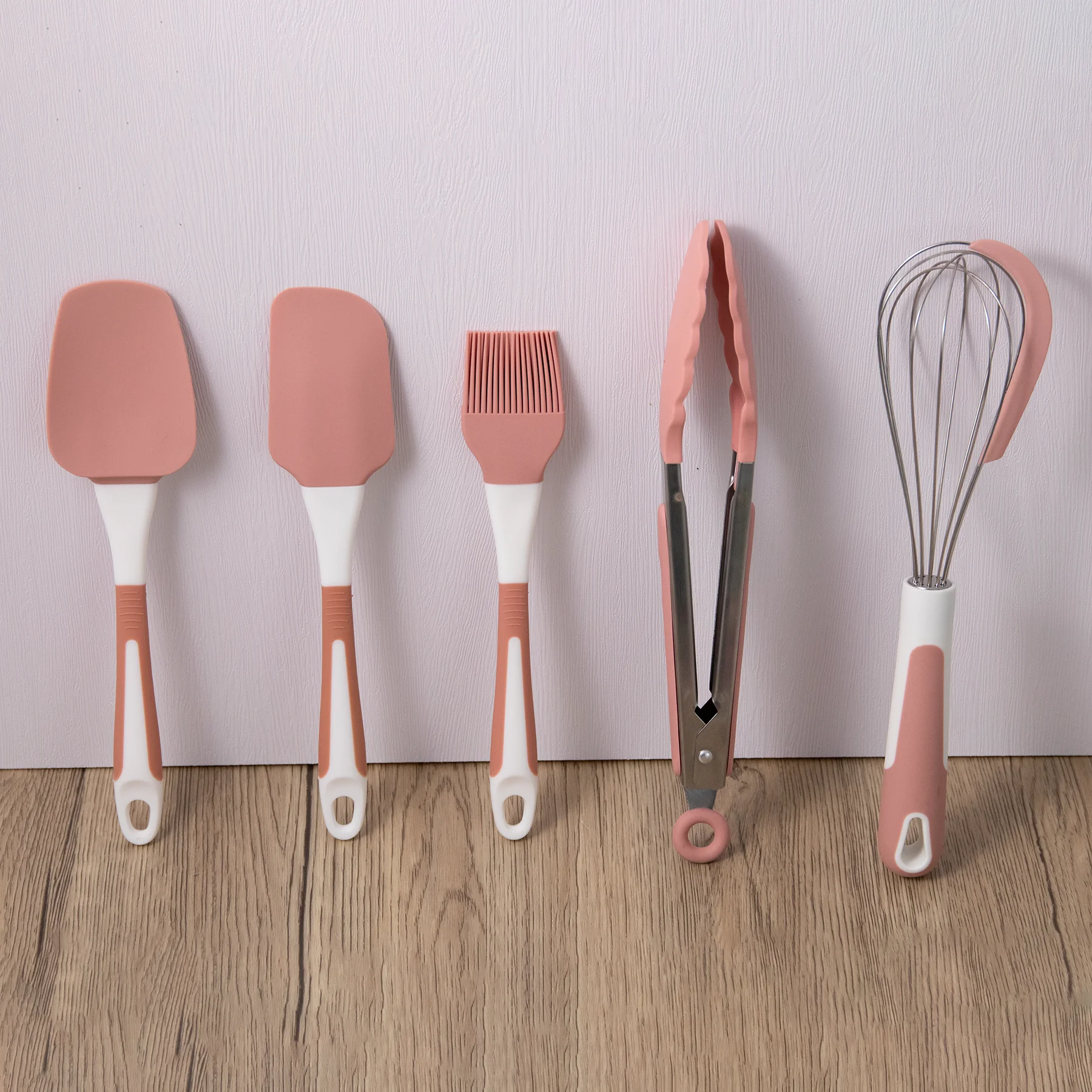 Non-Toxic And Eco-Friendly 5-Piece Kitchen Silicone Baking Tool Set Kitchen Utensil Set