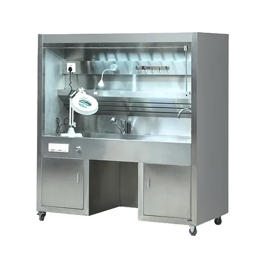 Two Person Pathology Workstation Countertop Pathological Sampling Bench