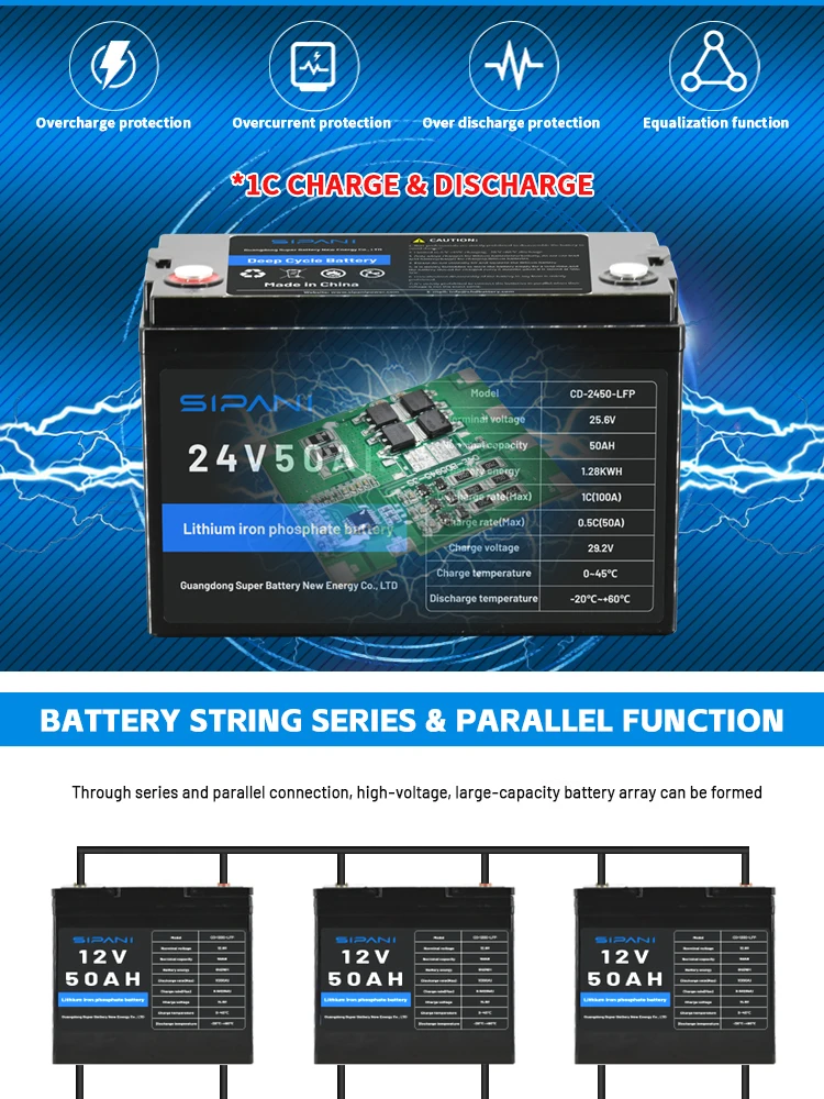 Rechargeable 12v 100ah Lithium Battery Deep Cycle Odm Lifepo4 Battery