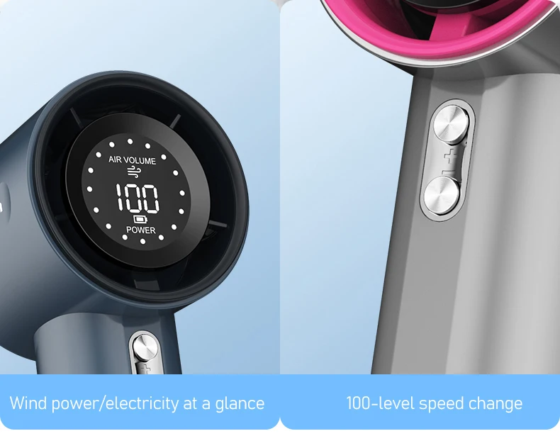 Battery-powered Handheld Fan, Portable, LCD, 100-Speed - detail 18