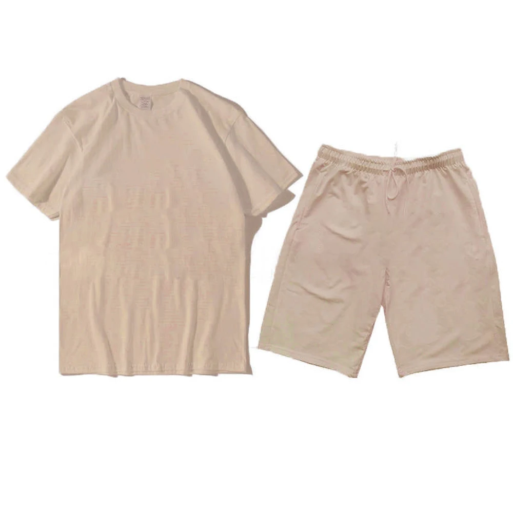 Wholesale Men Short Sets Casual Summer T Shirt Shorts Sets Summer