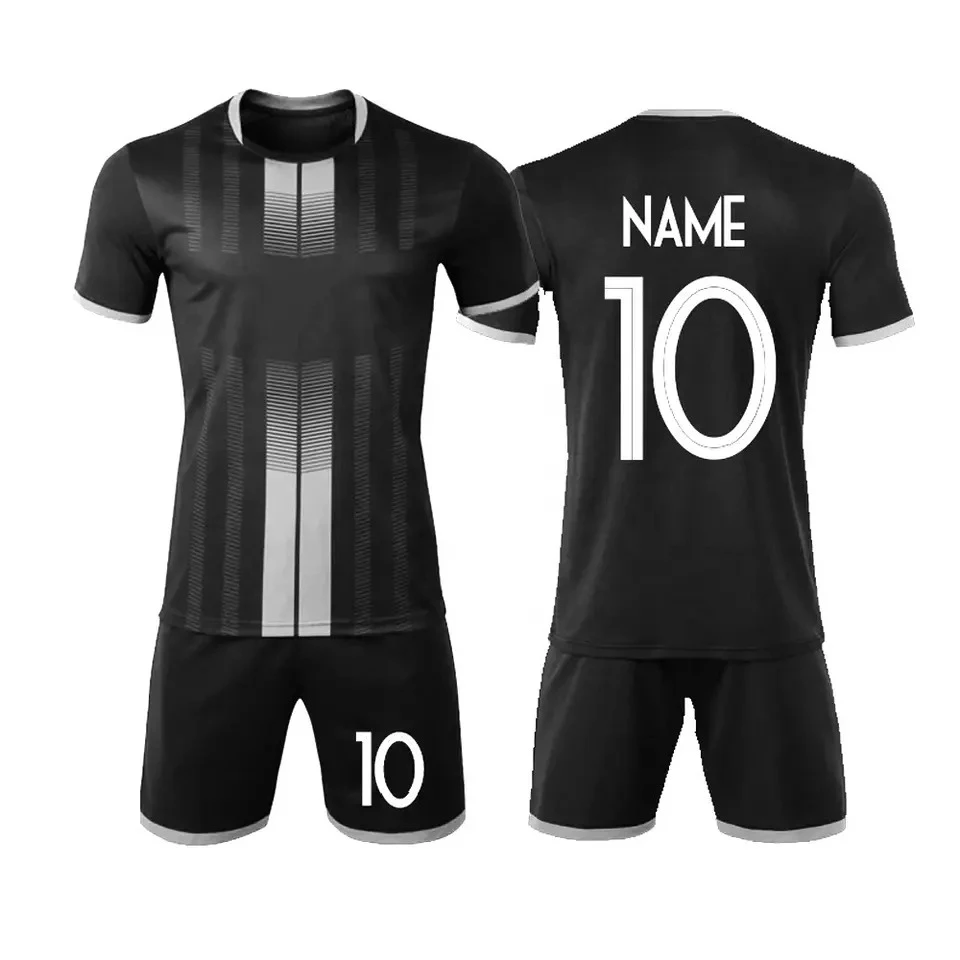 Custom Slim Fit Quick Drying Polyester Retro Soccer Wear Jersey Football Uniform Football Kits Full Set Soccer Kit 2023