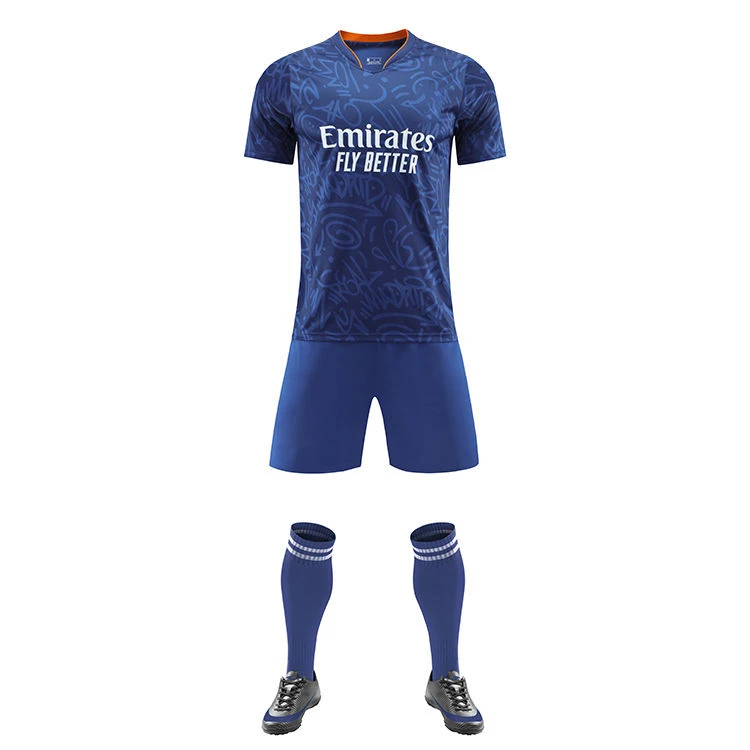 2023 Global wholesale garment supplier design men football wear custom uniform high quality training kit full set soccer uniform
