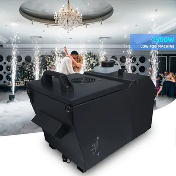 New 1500W Water Base Low Fog Machine Remote DMX512 Low Lying Fog Effect Smoke Machine for Wedding Dj Events