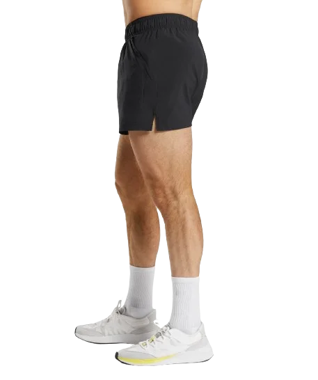 2023 Custom OEM ODM Gym Shorts Sportswear Blank Polyester 5 Inch Inseam Gym Fitness Shorts Running Workout Gym Shorts Men