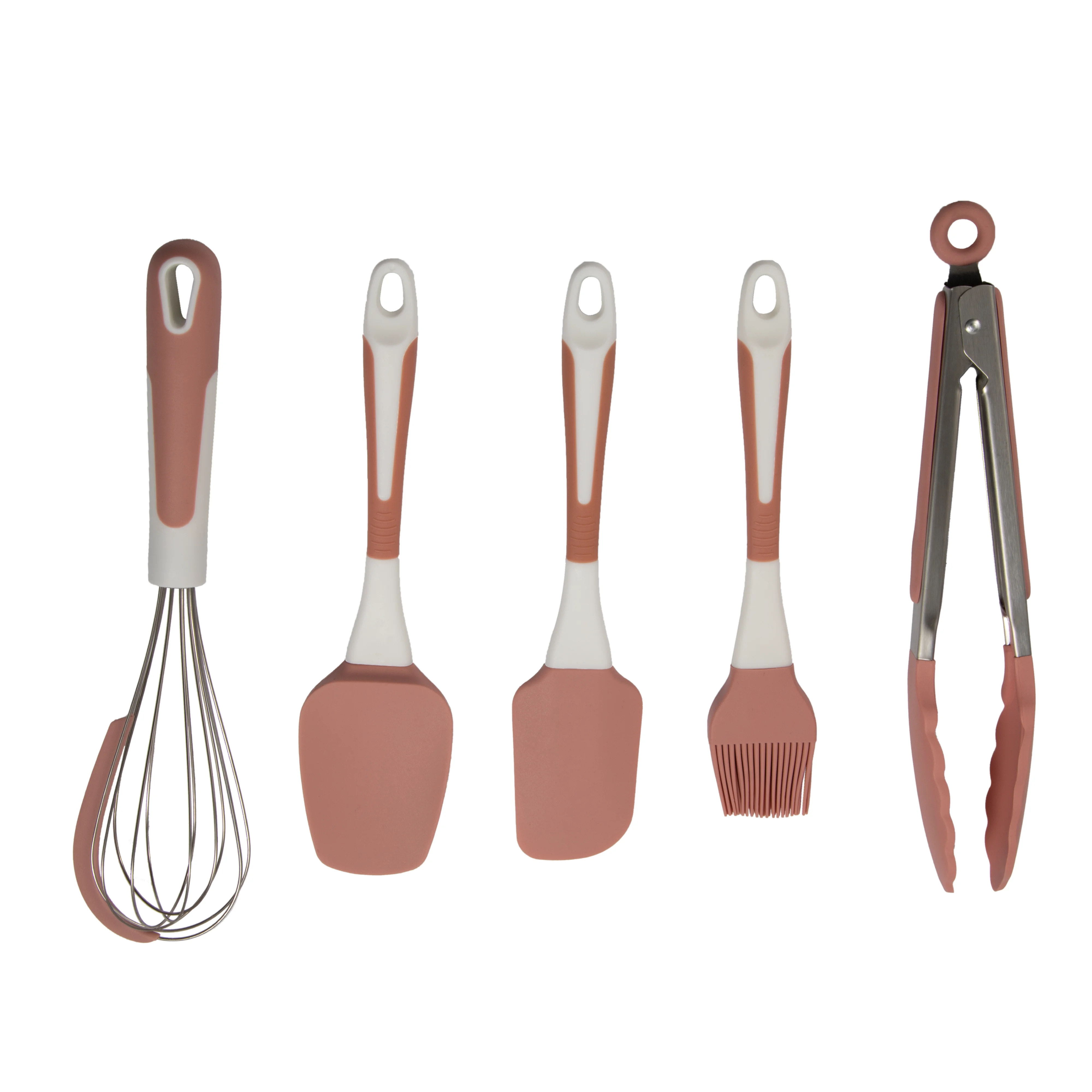 Non-Toxic And Eco-Friendly 5-Piece Kitchen Silicone Baking Tool Set Kitchen Utensil Set