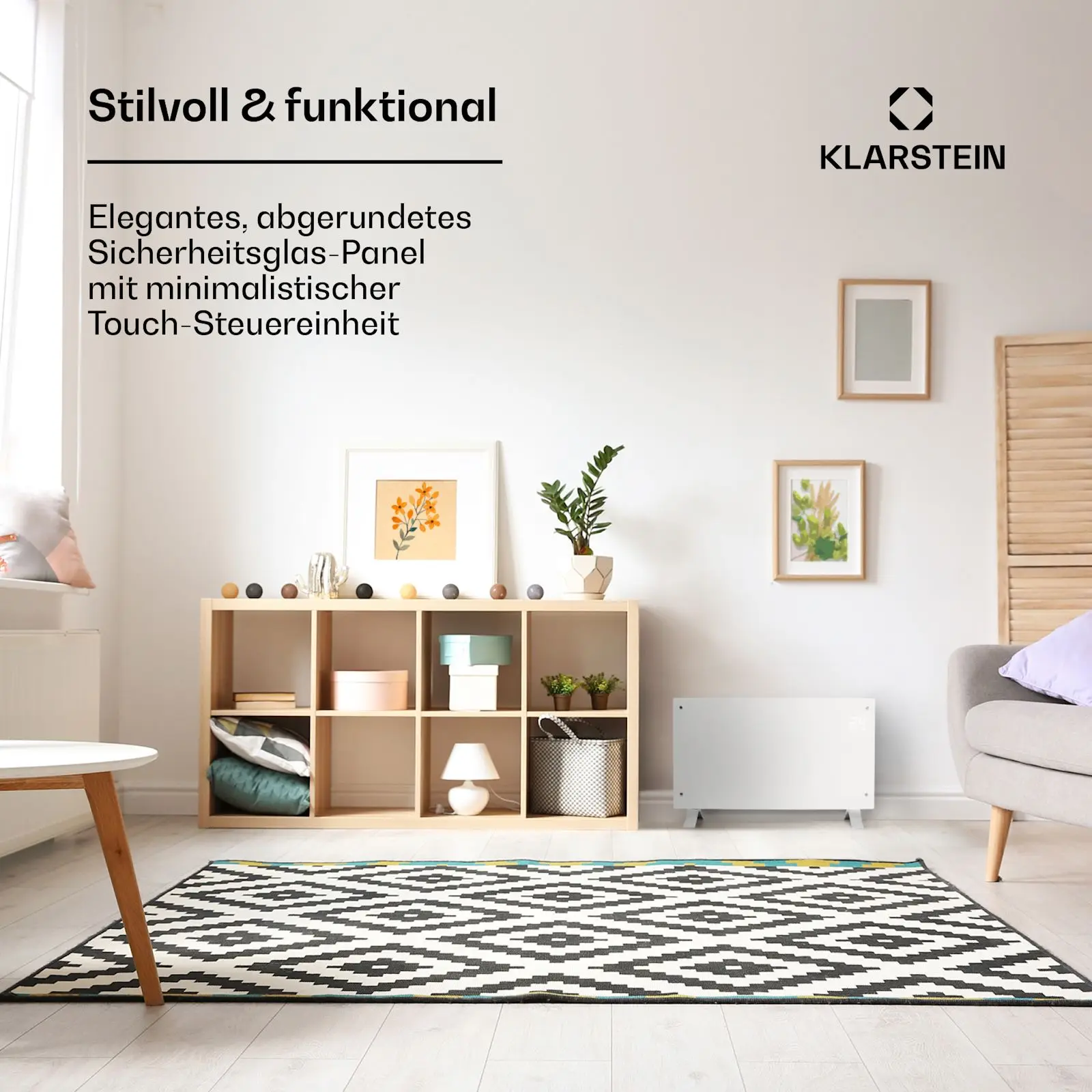 Smart Electric Convector Heater, 2000W, Wall, Portable, IP24 - detail 8