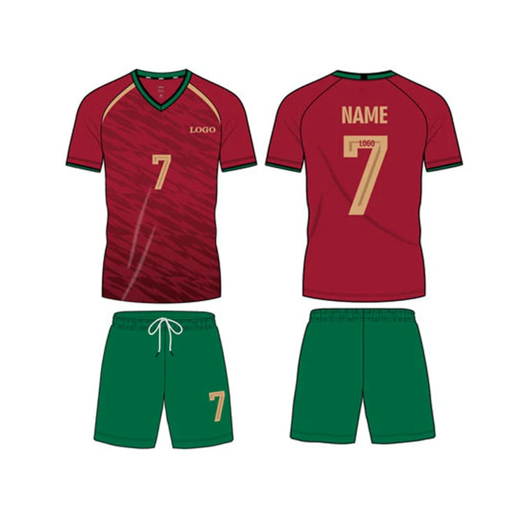 High Quality Football Kits Full Set Soccer Kit Youth Custom Soccer Jersey 2022 2023 Quick Dry Football Shirt Men Soccer Wear