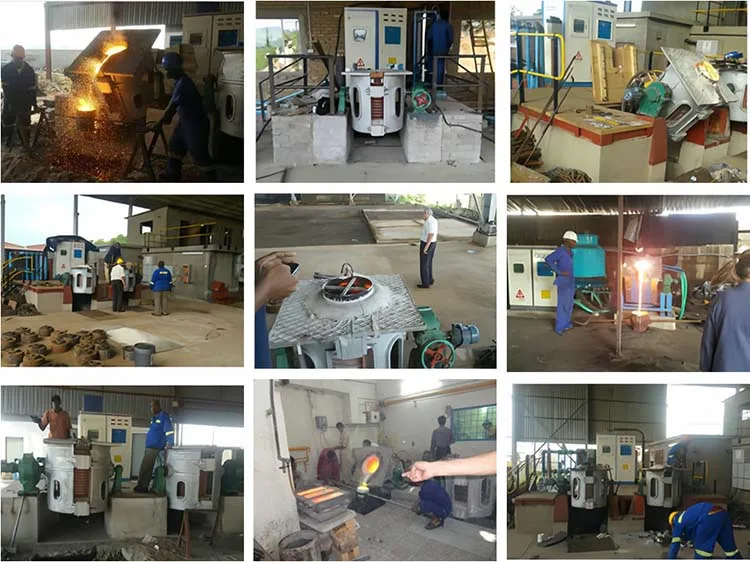 50kg-5ton Scrap Steel Iron Melting Furnace Industrial Electrical Induction Smelting Metal Furnace Price For Sales