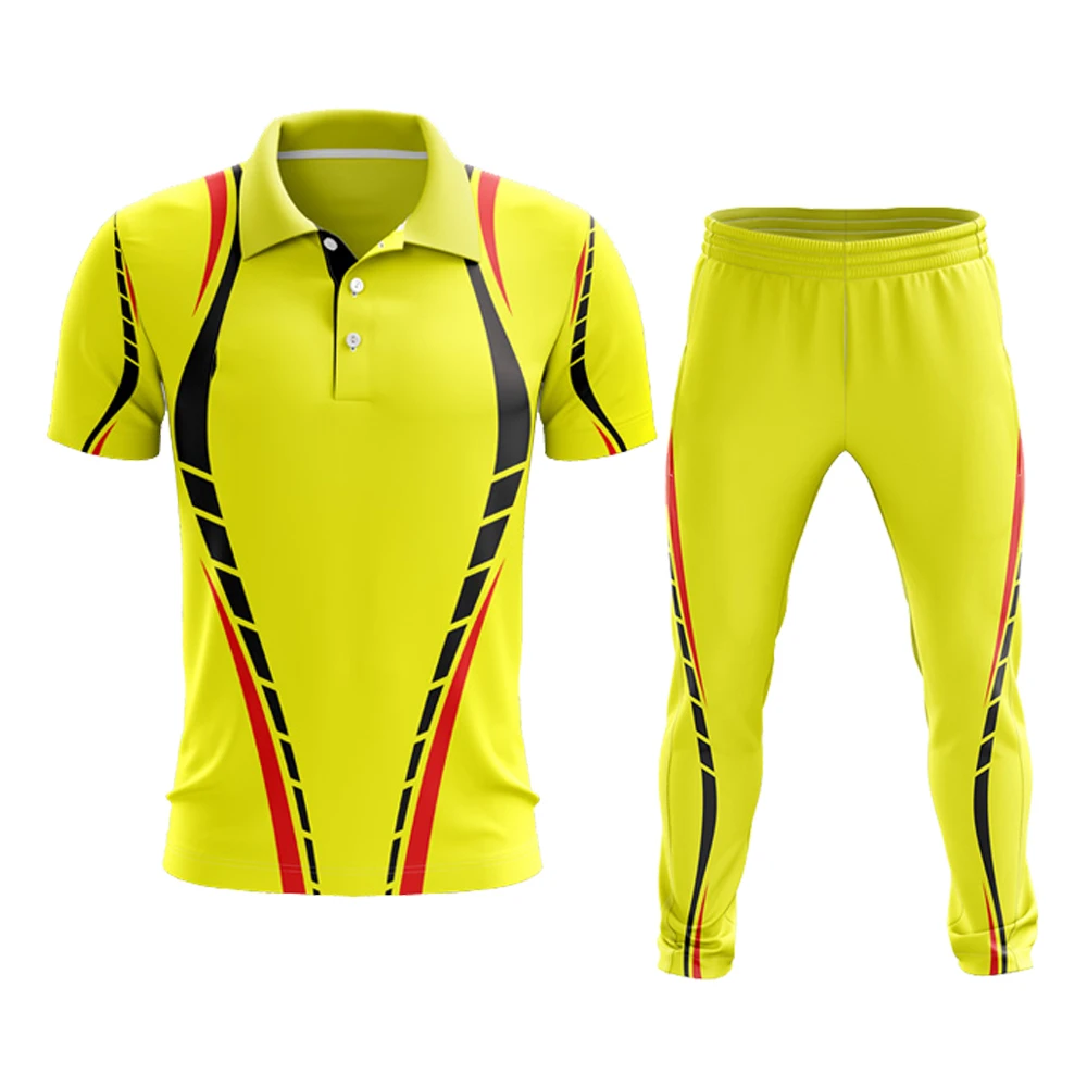 Wholesale custom made new design cricket uniform OEM Service Design Cricket Uniform Best Quality Team Wear Cricket Uniform