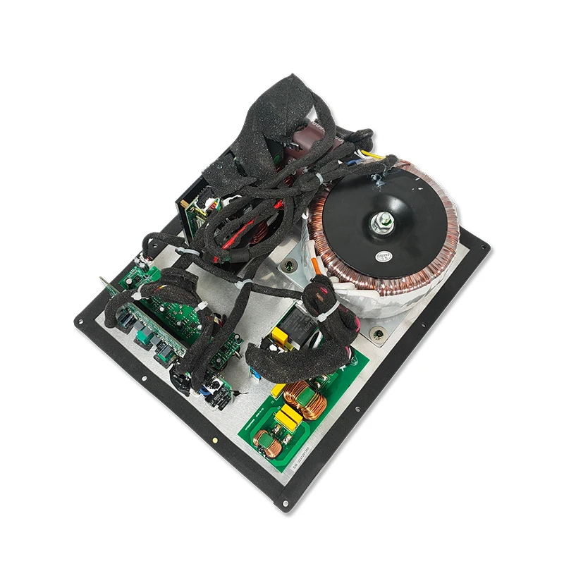 Class D Subwoofer Amplifier Board with 4 Ohm Output Impedance 30-200 Hz Frequency Response and Toroidal Power Supply