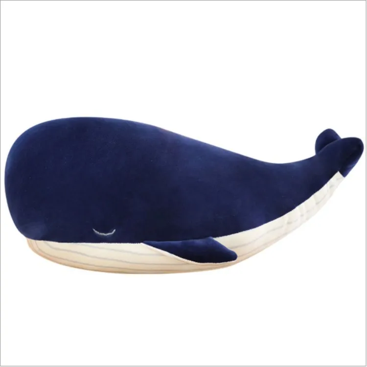 New Arrival Mega Size Stuffed Animal Blue Deep Sea Life Large Down Cotton Whale Pillow Plush Toy Dolphin Doll Doll