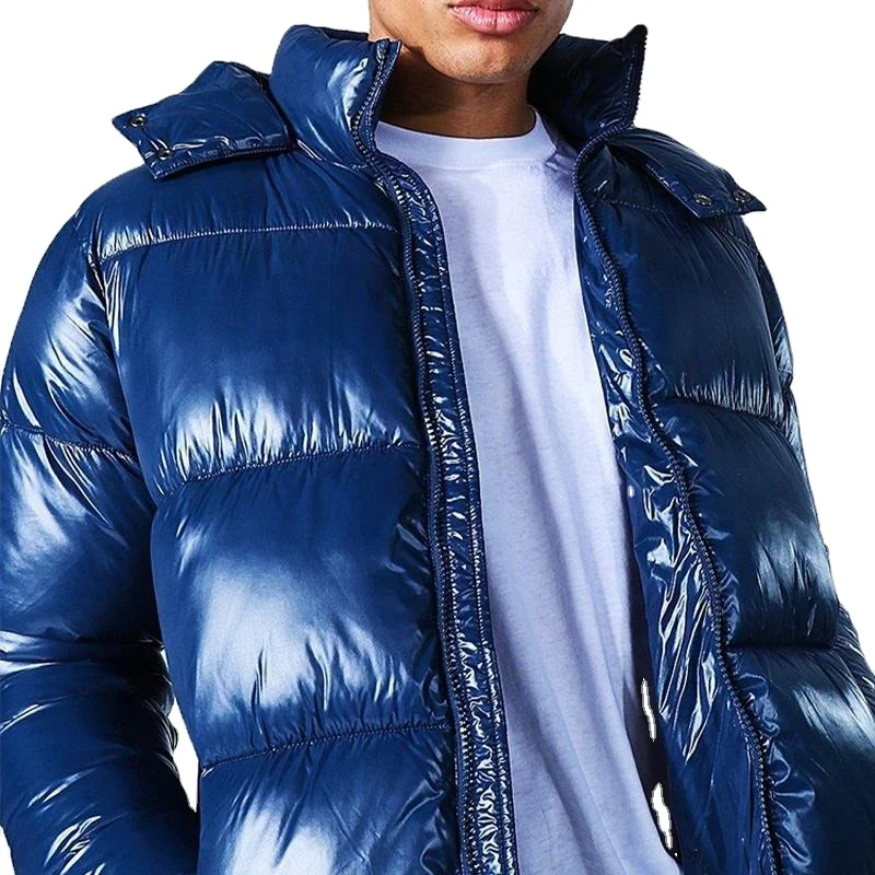 High Quality Jacket Customize Logo New Design 100% Nylon Soft Warm Coat New Men Plus Size Puffer Jackets Winter Fashion Coat