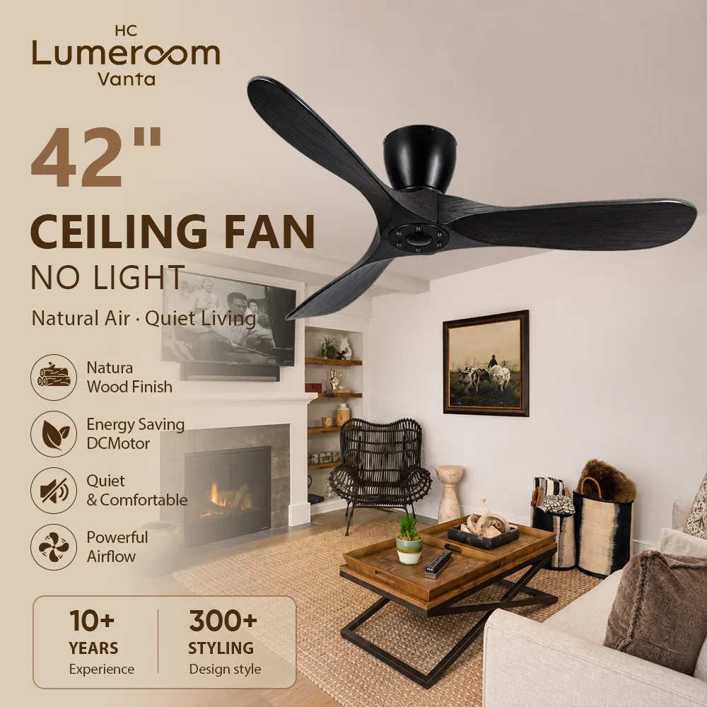 Ceiling Fan, USA, 35W(0.05hp), Solid Wood + Metal - detail 2
