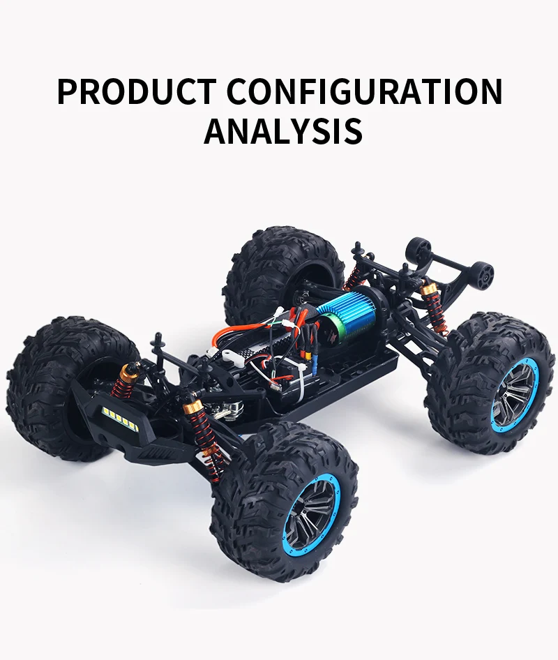 RTR Rugged RC Truck 1:12 Scale 35km/h High-Speed Car with Metal Frame & 2.4Ghz Remote Off-Road Adventure Gift for Teens & Adults