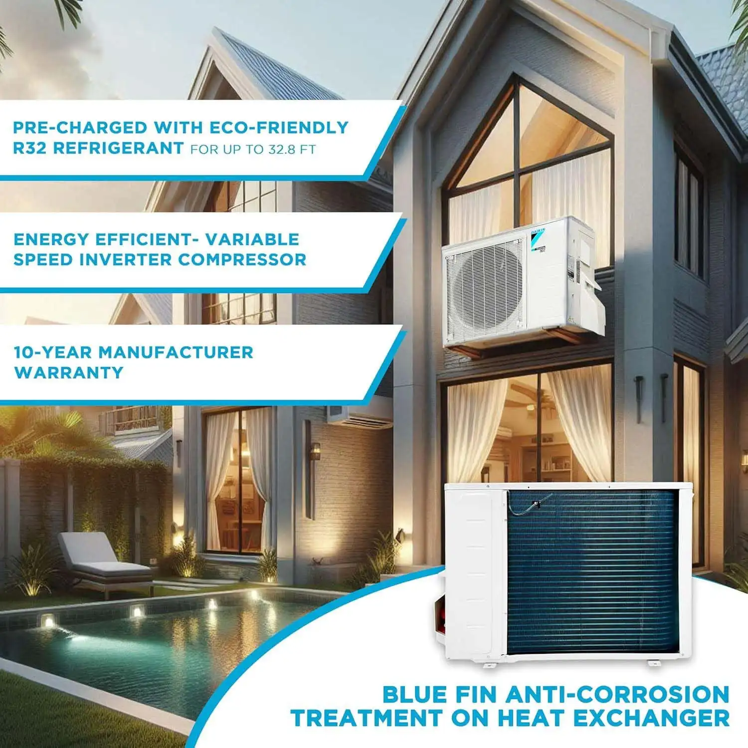 Split Air Conditioner, 12000, BTU, SEER2, R32 - detail 8