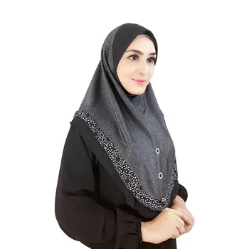 Hot Selling Wholesale Price Women Adult Suitable for Fashion Ethnic Accessories Instant Hijab Sarima XXL Made in Malaysia