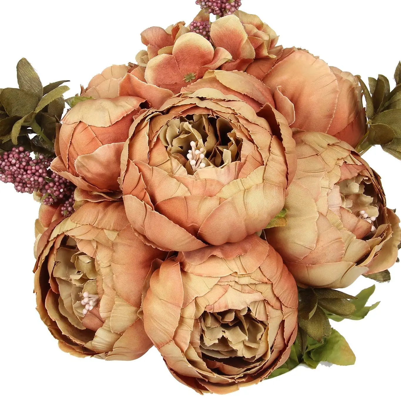 3 Head Round wholesale silk peony artificial flower wedding centerpieces table decorations