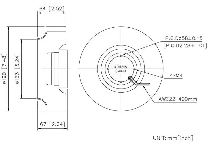 Centrifugal Fan, DCF19067-DA, Plastic, 24/48V, Brushless - detail 2