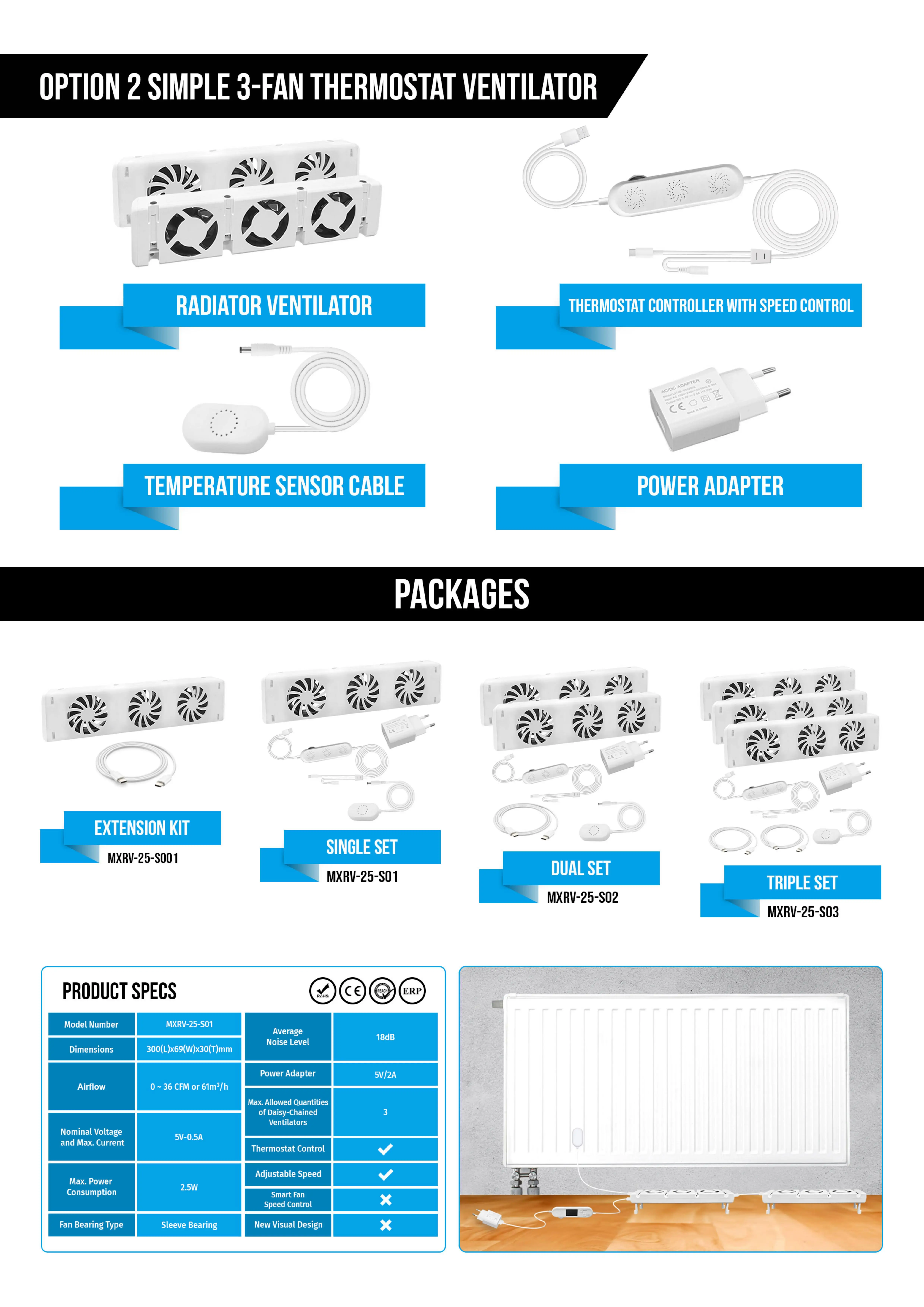 Temperature Controlled Quiet Radiator, 5 V, Electric - detail 46