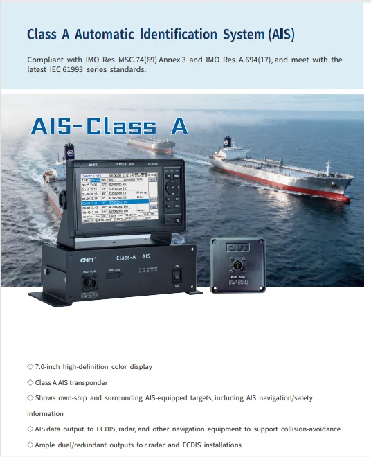 FT-8900  Class a   AIS  Transponder  with AIS Pilot Plug  / CNFT  Class  a  Automatic Identification System
