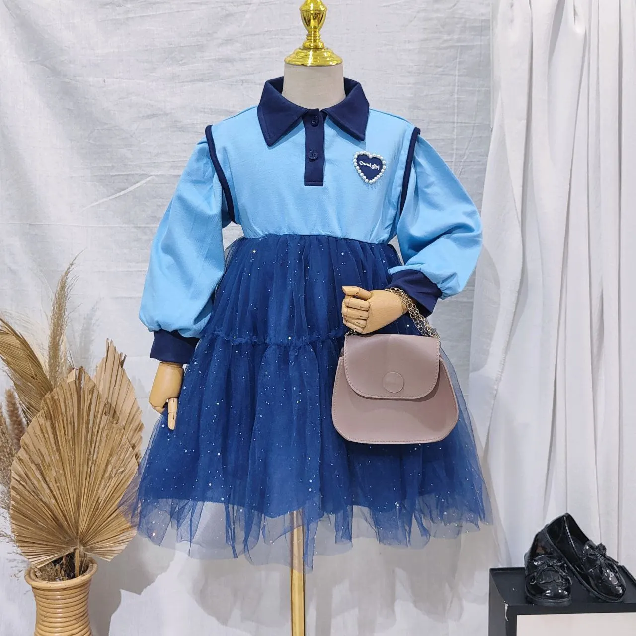 Children's new girls clothes with long sleeves for girls Fashion Beauty Dress for girls 4-5 years old Wholesale for Kids