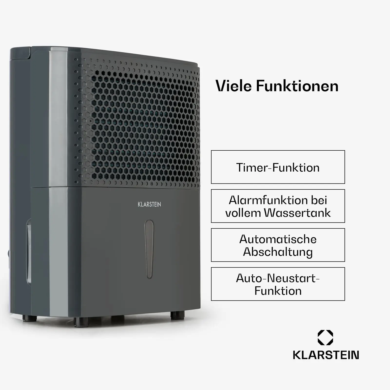 Dehumidifier, 10L, Portable, 15-20, m2 - detail 8