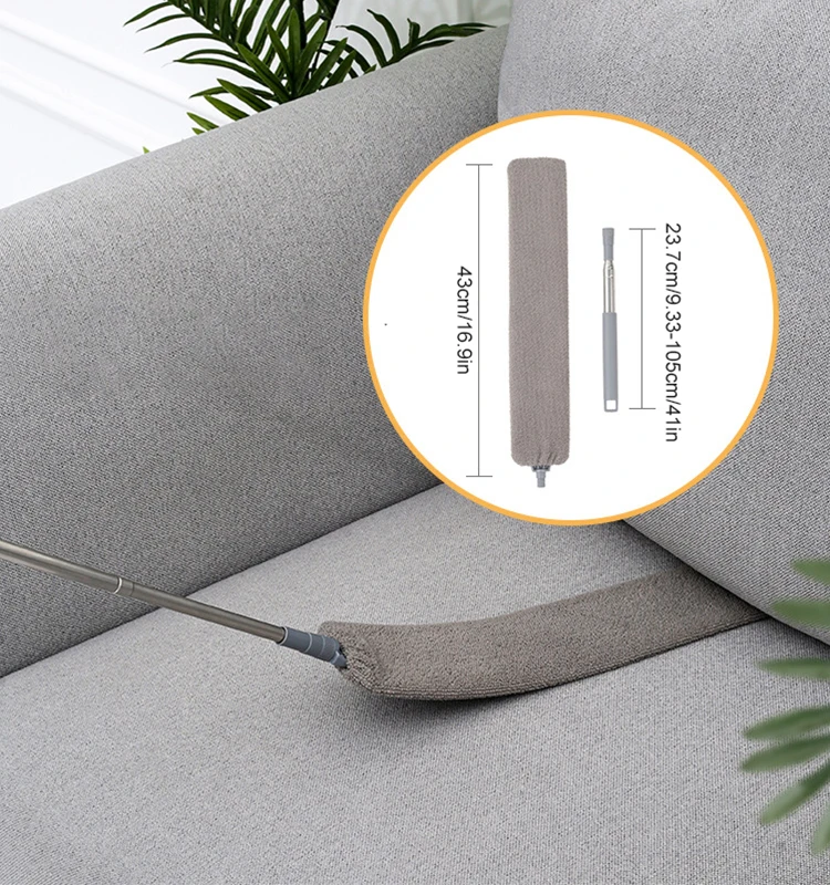 Extending telescopic pole ceiling clean washable microfiber fluffy duster