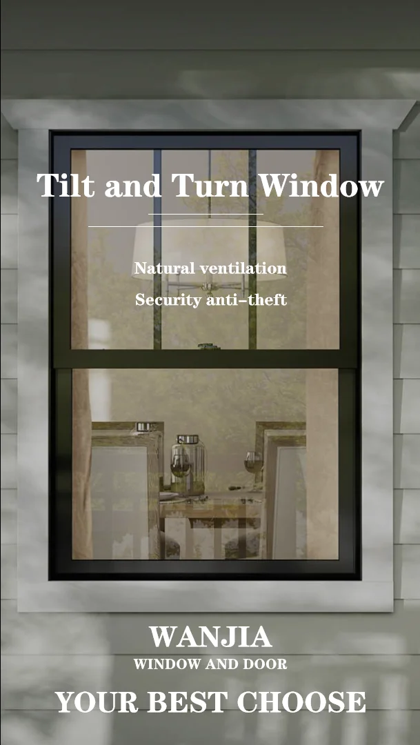 Hurricane Impact Soundproof Tilt And Turn Window Insulation Tempered